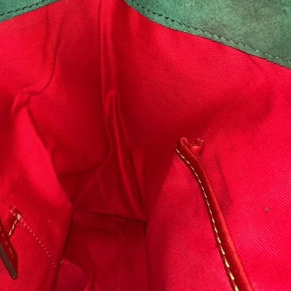 Dooney Bourke Florentine Leather Satchel Handbag Red - Picture 13 of 16